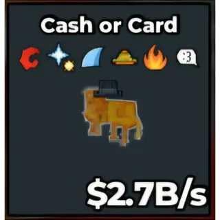 Cash or Card (2.7 B/S) Good Traits