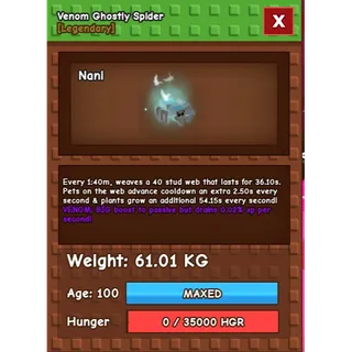 Nightmare Ghostly Spider 61kg+