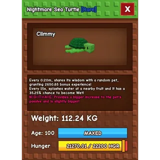 Colossal 112KG NM Sea Turtle 