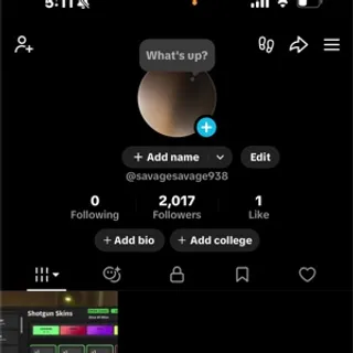 TikTok account followers 2k 