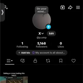 TIKTOK 5k followers account 
