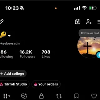 16k TikTok followers account 