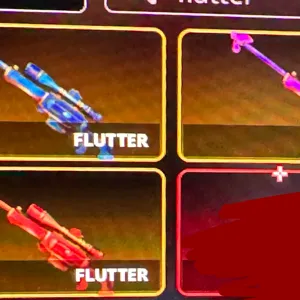 blue pink red flutter
