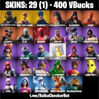 FORTNITE ACCOUNT - 29 skins | OG STW | Master Chief (Matte Black) | Gear Specialist Maya | Blackheart | Hybrid | 400 VB