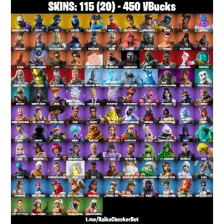 FORTNITE ACCOUNT - 115 skins | Subzero Cryptic| Fixer | Sultura | The Champion | Leviathan Axe | Candy Axe | Reaper Axe