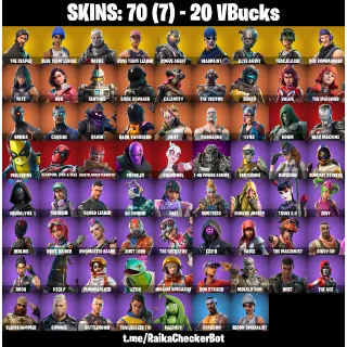 FORTNITE ACCOUNT - 70 skins | OG STW | The Reaper | Blue Team Leader | Havoc | Rogue Agent | Elite Agent | Trailblazer | 