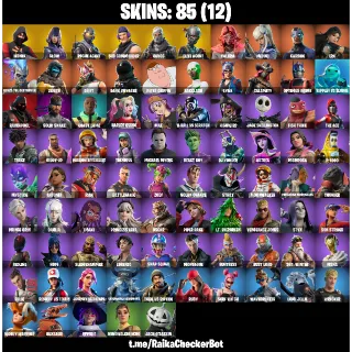 FORTNITE ACCOUNT - 85 skins | IKONIK | Glow | Rogue Agent | Sub Commander | Havoc | Elite Agent | Valeria | Mizuki |