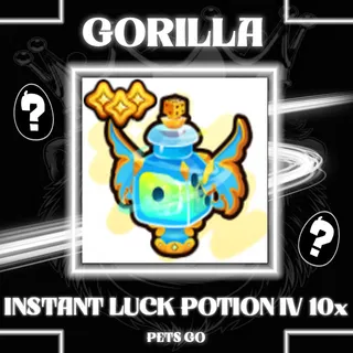 INSTANT LUCK POTION 10X PETS GO