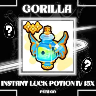 INSTANT LUCK POTION 15X PETS GO