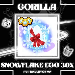 EXCLUSIVE SNOWFLAKE EGG