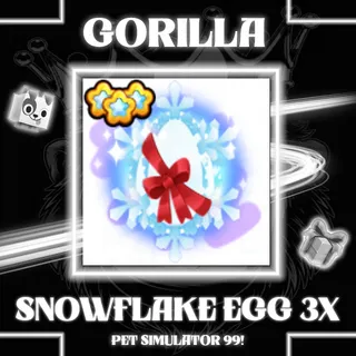 EXCLUSIVE SNOWFLAKE EGG