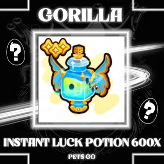 INSTANT LUCK POTION 600X PETS GO