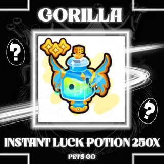 INSTANT LUCK POTION 250X PETS GO