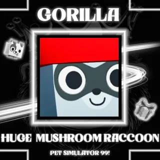 1x Huge Mushroom Raccoon