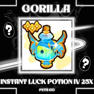 INSTANT LUCK POTION 25X PETS GO