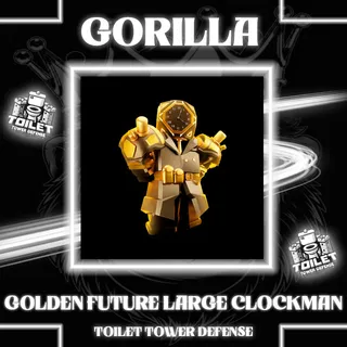 Golden Future Large Clockman