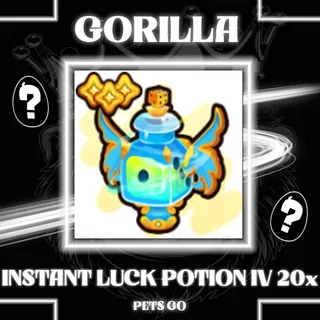 INSTANT LUCK POTION 20X PETS GO