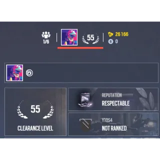 Tom Clancy's Rainbow Six Siege : Level 55 Ranked Ready + 2 Black Ice + 20 Skins + 26K Renown ( ✅Uplay Account Full Access )