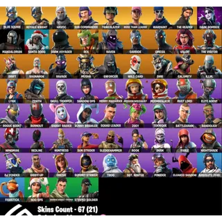 Fortnite Account - 67 Skins Save The World Founders + Blue Squire + The Reaper + Trailblazer ✅ All Platforms 📧 Full Access