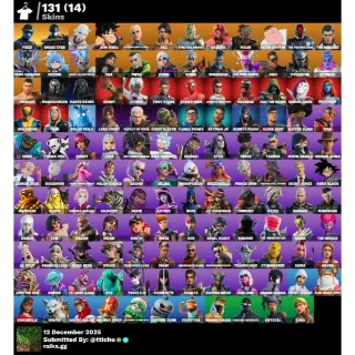 Fortnite : 131 Skins Fixer | Snake Eyes | Snap | Son Goku | Paradigm (Reality-659) | Raz ✅ All Platforms 📑 Full Access