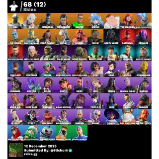 Fortnite : 68 Skins Eon | Master Chief | Snap | Omegarok | The Ageless | Hunter + 700 VB ✅ All Platforms 📑 Full Access
