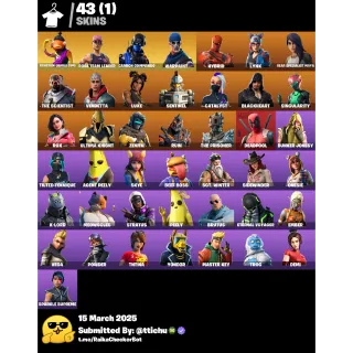 Fortnite : 43 SKINS Save The World Founders Deluxe Edition | Lynx | Peely | Fishstick ✅ All Platforms 🌊 Full Access