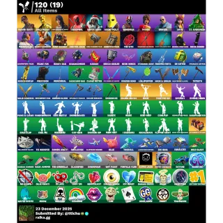 Fortnite : 13 Skins Travis Scott | Gold Midas | Gear Specialist Maya | Deadpool | Santa Dogg ✅ All Platforms 📑 Full Access