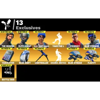 Fortnite Account > 38 Skins The Reaper + Blue Squire + Blue Team Leader + Havoc + 400 V-Bucks ✅ All Platforms 📧 Full Access