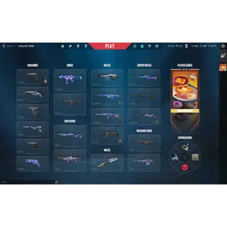 Valorant Account - Tilde Knife + Chronovoid Vandal + 660 Valorant Points + 15 Agents 📧 Full Email Access