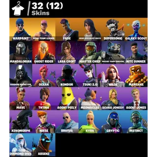 Fortnite Account - 32 Skins Save The World Founders Deluxe Edition + Lara Croft ✅ All Platforms 📧 Full Access