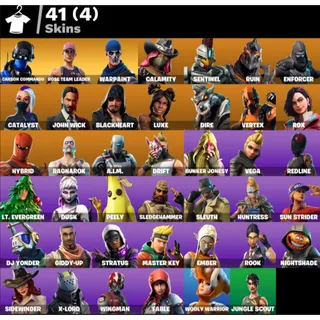 Fortnite Account - 41 Skins Save The World Founders Deluxe Edition + Calamity + Rox ✅ All Platforms 📧 Full Access