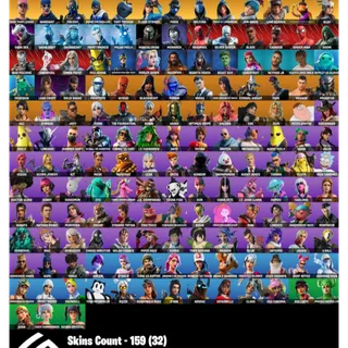 Fortnite Account - 159 Skins Save The World Founders + Midas + Lara Croft + Silver Surfer ✅ All Platforms 📧 Full Access