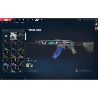 Valorant Account - Gold 1 + Neptune Vandal + 800 Valorant Points