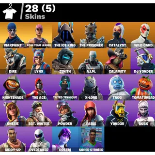 Fortnite Account - 28 Skins Save The World Founders Deluxe Edition + Lynx + 650 V-Bucks ✅ All Platforms 📧 Full Access