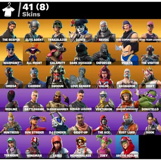 Fortnite Account - 41 Skins Save The World Founders Deluxe + The Reaper + Dante + Mako + 1400VB ✅ All Platforms 📧 Full Access