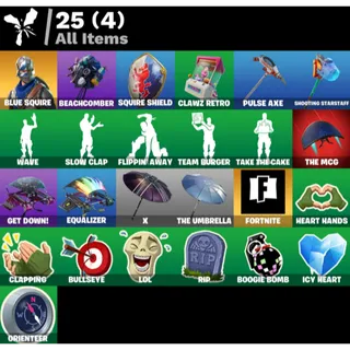 Fortnite Account - 1 Skin Blue Squire ✅ All Platforms 📧 Full Access