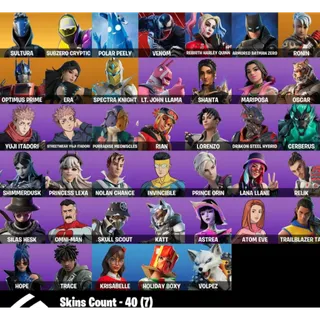 Fortnite Account - 40 Skins + 3450 V-Bucks ✅ All Platforms 📧 Full Access