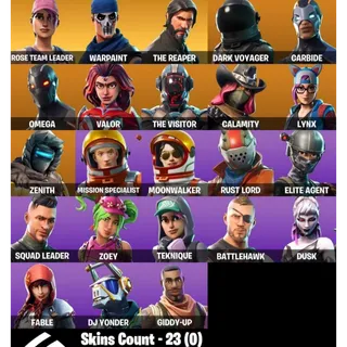 Fortnite Account - 23 Skins Save The World Founders Deluxe + The Reaper + Omega + 1150 V-Bucks ✅ All Platforms 📧 Full Access