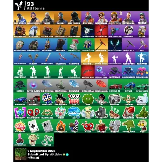 Fortnite : 10 Skins Blue Striker | Take The L | Havoc | Carbide | Dark Voyager + 1100 V-Bucks ✅ All Platforms 📑 Full Access