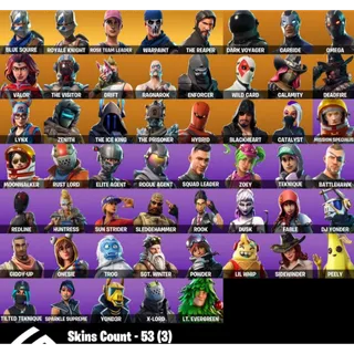 Fortnite Account - 53 Skins Save The World Founders + Royale Knight + The Reaper + 1450 V-Bucks ✅ All Platforms 📧 Full Access