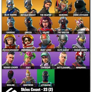 Fortnite Account - 23 Skins Blue Squire + The Reaper + Tidy + Take The L + 1000 V-Bucks 📧 Full Access