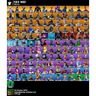Fortnite : 133 Skins Galaxy | Glow | Save The World Founders | Take The L | Omega (stage 5) ✅ All Platforms 📑 Full Access