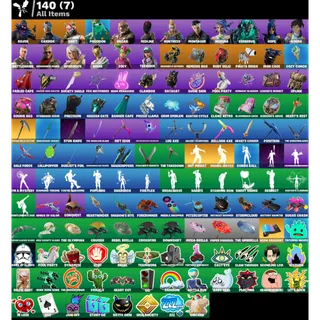 Fortnite Account > 18 Skins Raven + Carbide + Drift + Poseidon + 500 V-Bucks ✅ All Platforms 📧 Full Access