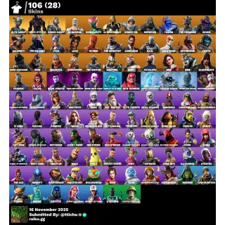 Fortnite : 106 Skins Elite Agent | Omega (stage 5) | Rogue Agent | Ragnarok | Take The L ✅ All Platforms 📑 Full Access