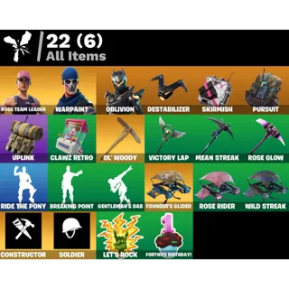 Fortnite Account - 3 Skins Save The World Founders Deluxe Edition + Oblivion + 1950 V-Bucks ✅ All Platforms 📧 Full Access