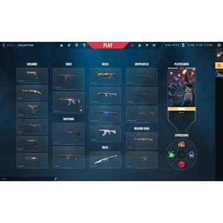 Valorant Account - Luxe Knife + Sakura Vandal + Prism Phantom + 8 Agents 📧 Full Email Access