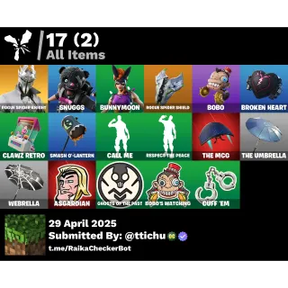 Fortnite : 3 SKINS Rogue Spider Knight | Snuggs | Bunnymoon ✅ All Platforms 📑 Full Access