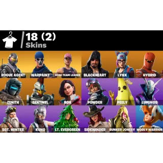 Fortnite Account > 18 Skins Save The World Founders Deluxe + Rogue Agent + Lynx + 1250 V-Bucks ✅ All Platforms 📧 Full Access