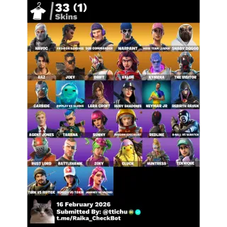 Fortnite : 33 Skins Save The World Founders Deluxe Edition Level 310 | Take The L + 800 V-Bucks ✅ All Platforms 📧 Full Access