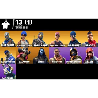 Fortnite Account - 13 Skins Save The World Founders Deluxe Edition + Blue Squire + 1150 V-Bucks ✅ All Platforms 📧 Full Access